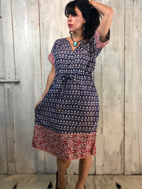 Vintage Indian Dress//Indian Cotton Dress// Bohemi