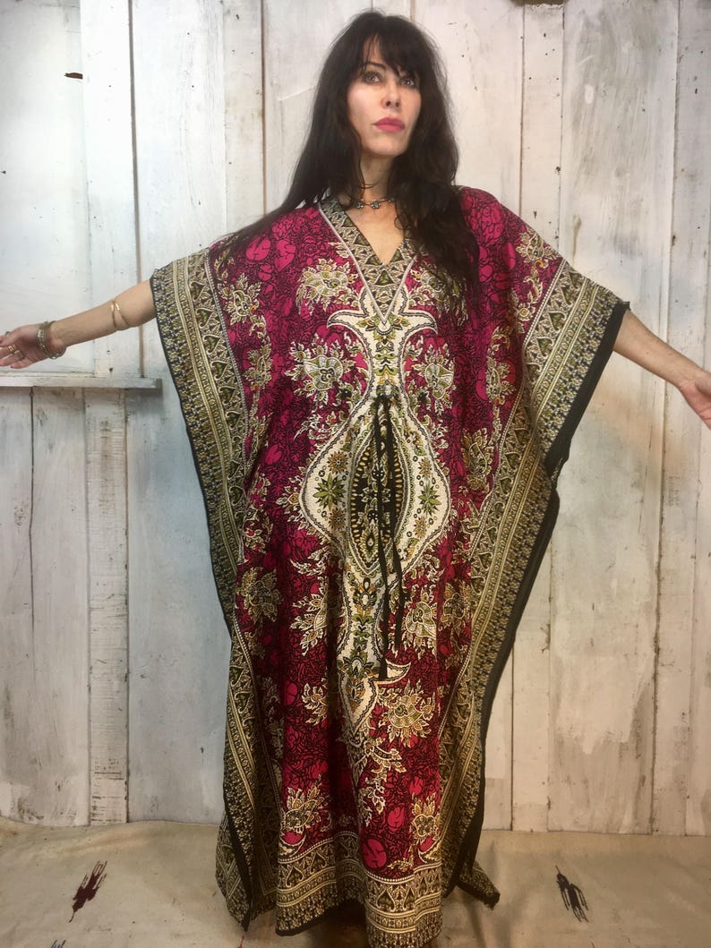 Vintage 70s Kaftan//Vintage Indian Caftan // Bohemian Magical | Etsy