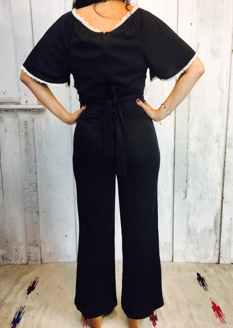 Vintage jumpsuit// 1970-tals jumpsuit// Bellbottom jumpsuit// Disco jumpsuit// Hippie Boho jumpsuit bild 5