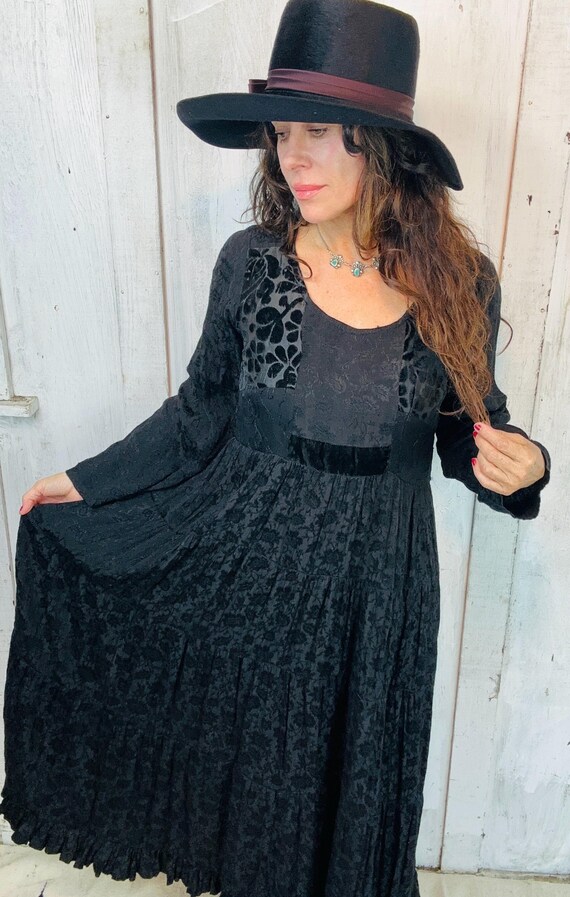 VIntage Bila Maxi Dress// Vintage Indian Rayon Dr… - image 3