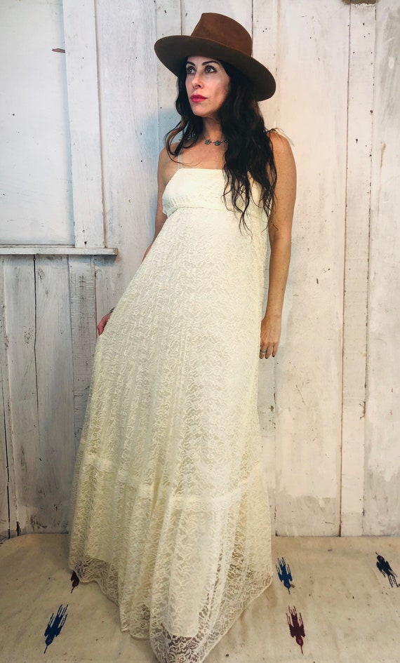 cream color maxi dress
