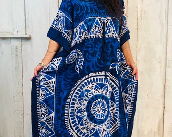 Vintage 70s Kaftan//Vintage Indian Caftan // Boho Magical Kaftan/ Vestido de maternidad//Vintage Festival Dress// Beach Coverup Kaftan//