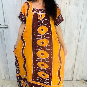 Vintage 70’s Kaftan//Vintage Indian Caftan// Bohemian Caftan// Maternity Dress// Beach Coverup