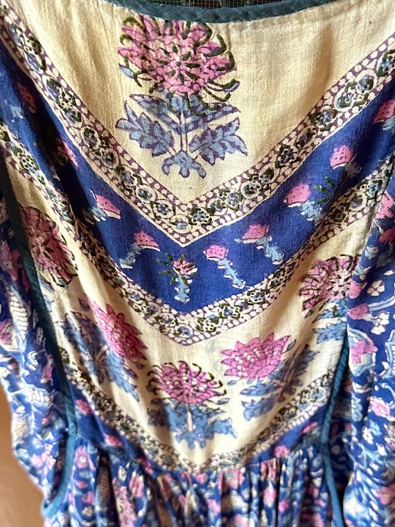Vintage Indian Dress// Indian Cotton Dress// Indi… - image 7