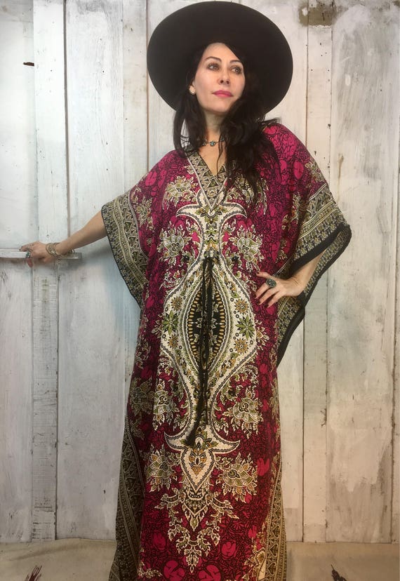 1970s kaftan dress