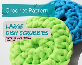 Crochet Pattern, crochet scrubbies, digital download, pdf, dish scrubbies, crochet dish scrubbie pattern