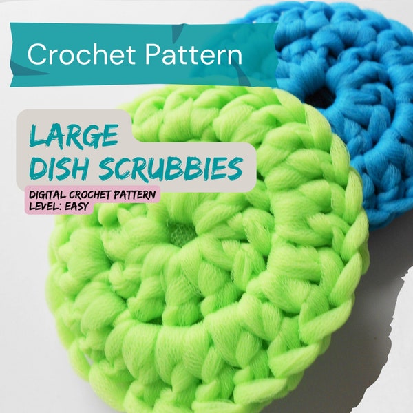 Crochet Pattern, crochet scrubbies, digital download, pdf, dish scrubbies, crochet dish scrubbie pattern