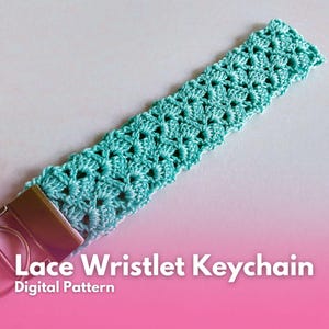Crochet Lace Wristlet Keychain Pattern | Thread Wrist Strap | Advanced Beginner Digital PDF Pattern