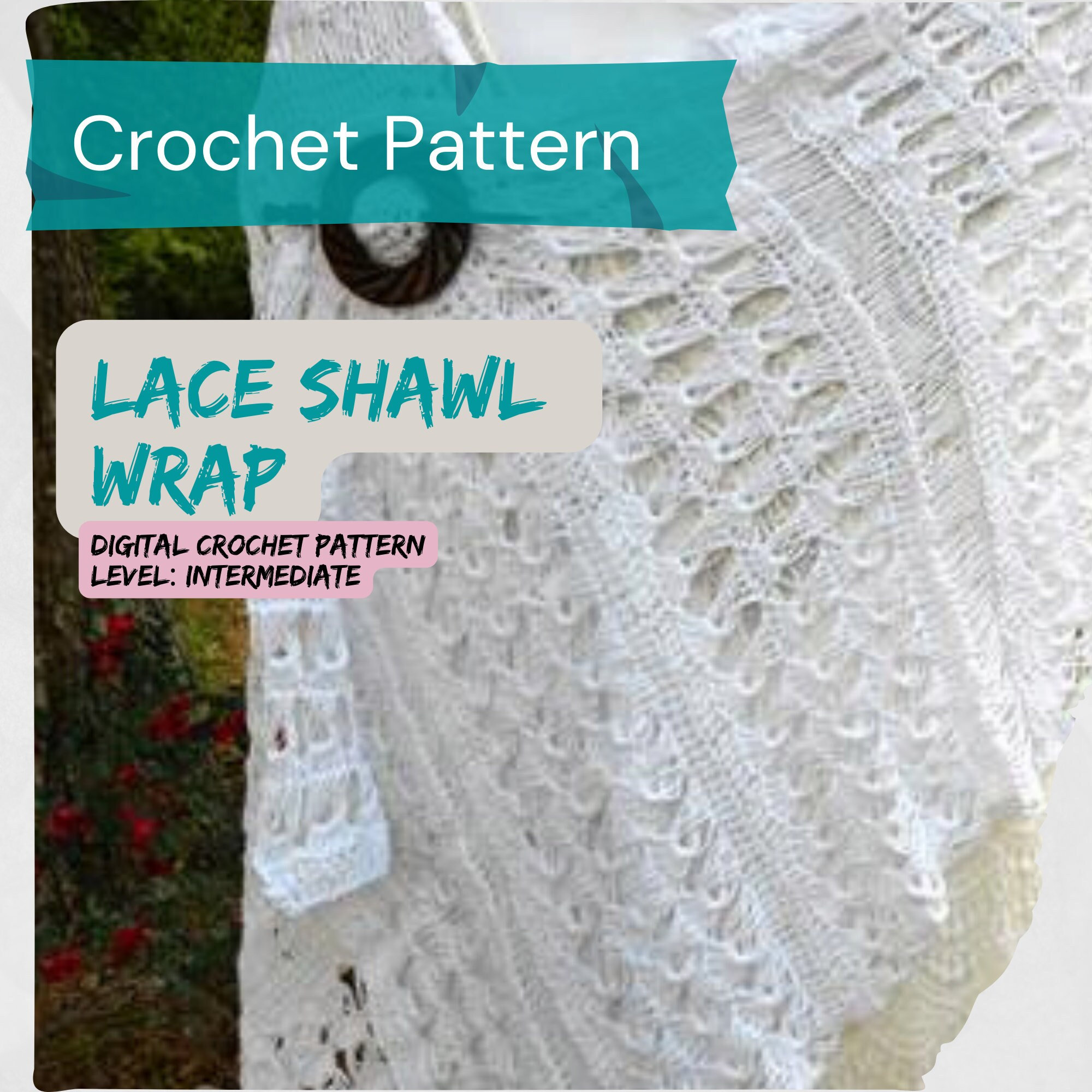 14 Beautiful Broomstick Lace Crochet Patterns You Must See 10 Bridal Broomstick Lace Crochet Wrap