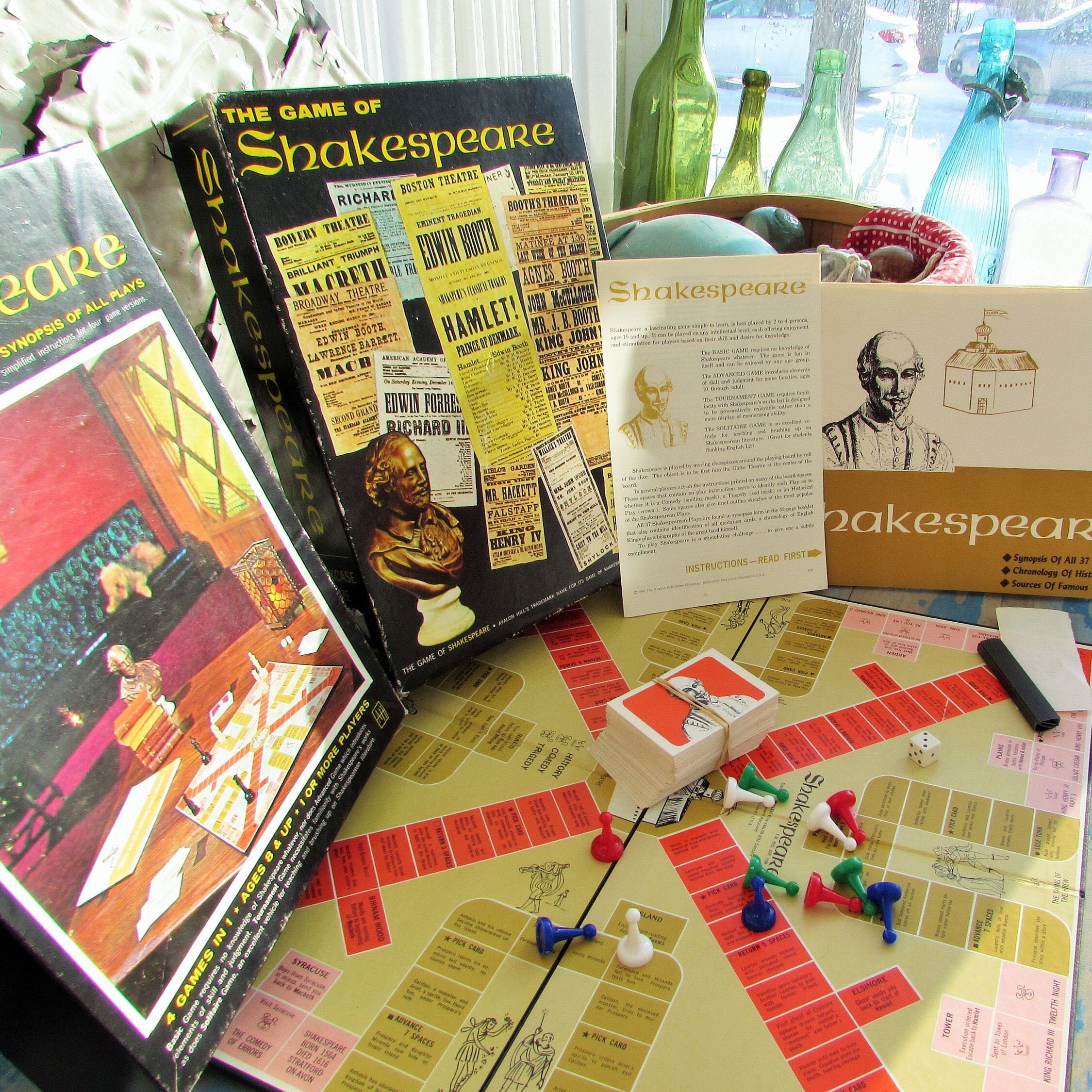 Shakespeare Board Game 1960 S Etsy