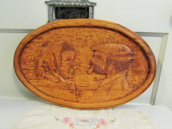 Large Carved Wood Homestead Wall Hanging - Carved Wood Wall Art Canada Large Carved Wood Homestead Wall Hanging - Carved Wood Wall Art Canada