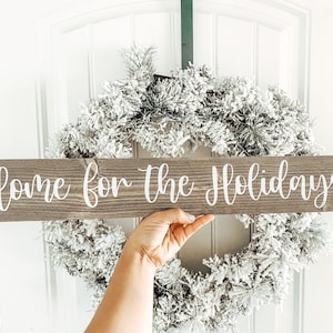 Home for the Holidays | Wood sign | Christmas signs | Christmas decor | Rustic decor