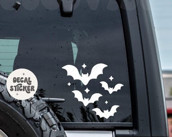 Bats decal sticker | Spooky sticker | Halloween decal | Halloween bumper sticker | Car sticker | Mirror sticker | Gothic sticker