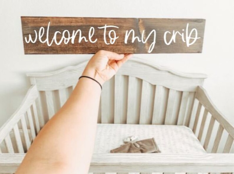 to My Crib Nursery Signs Home Decor Newborn Etsy