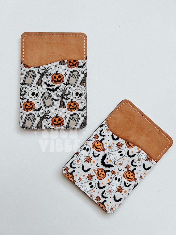 Wallet card holder | Spooky card holder | Spooky season | Spooky vibes | Halloween ghosts | Halloween vibes | Halloween card holder | Bats