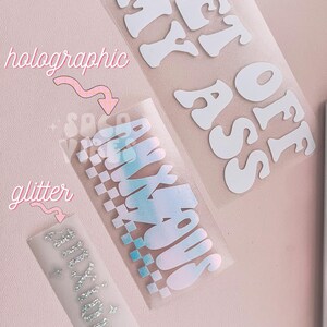 Probably overstimulated sticker | Car decal | Cute decals | Preppy | Tired moms | Anxiety decal | Mental health | Retro sticker | Moody af image 5