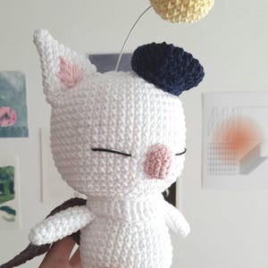 Moogle Amigurumi Plush | Handmade Crochet Final Fantasy XIV Doll