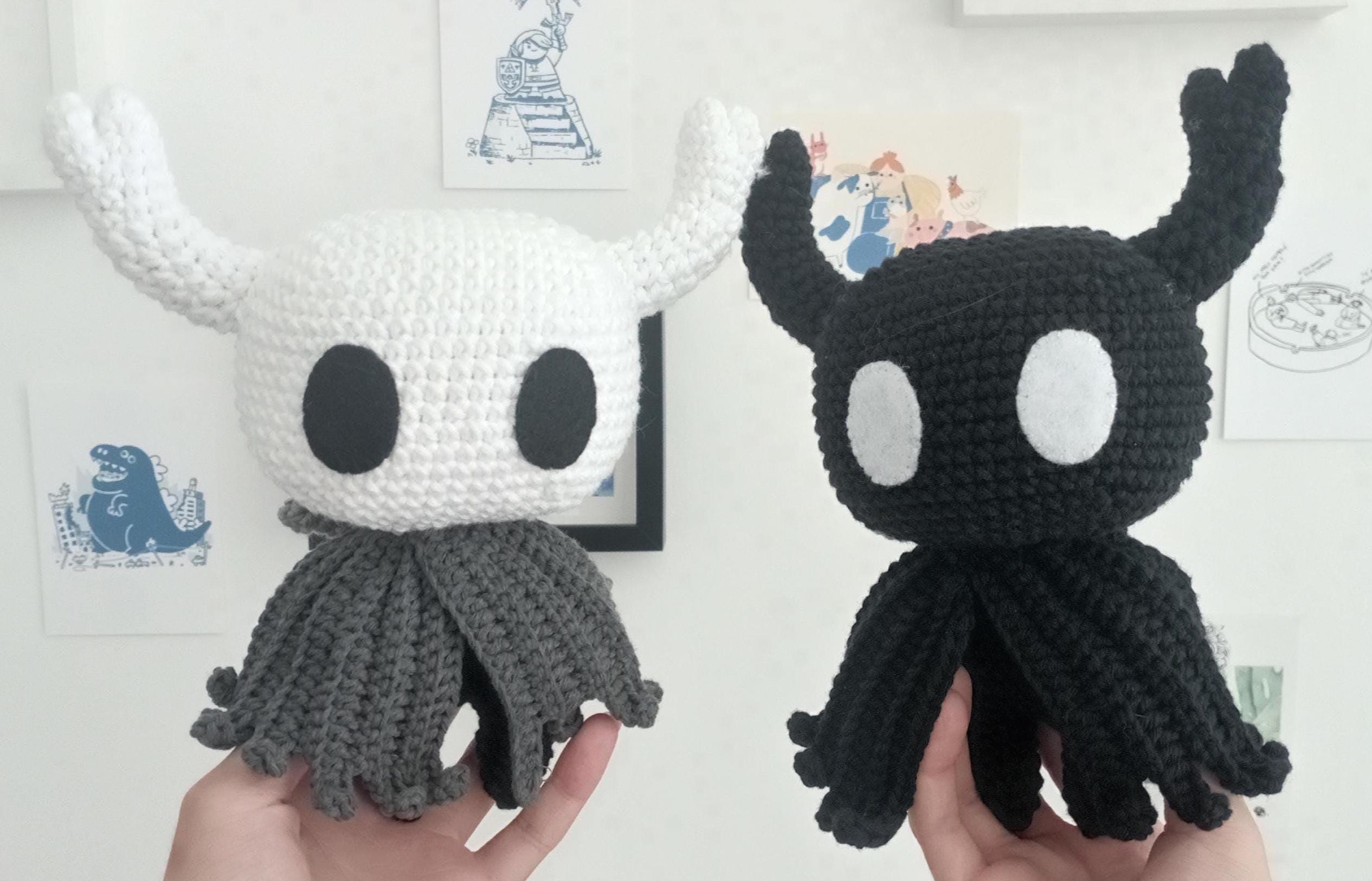30 cm Hollow Knight pluche pop, pluche pop van een gamepersonage