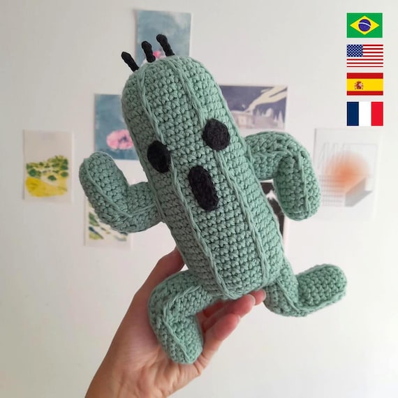 サボテンダーのかぎ針編み編みぐるみパターン － ファイナル