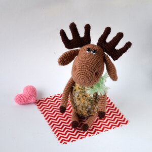 Moose, Little Moose, Reindeer, Deer, Amigurumi, Christmas Gift, Christmas Decoration image 4