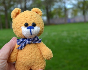 Teddybär, Teddy, Bär, Amigurumi, gestrickt, VERSANDVERTIG