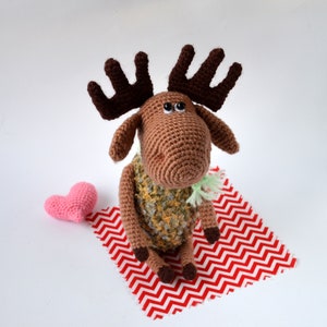 Moose, Little Moose, Reindeer, Deer, Amigurumi, Christmas Gift, Christmas Decoration image 6