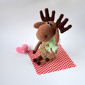 Moose, Little Moose, Reindeer, Deer, Amigurumi, Christmas Gift, Christmas Decoration image 8