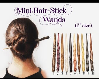 Ministokjes, Pick Your Hair-stokje 1-10, kleine toverstafjes, houten toverstokje, toverstaf, toverstaf, toverstaf, toverstaf, kernhout
