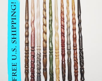 Pick your magic wand, OAK magic wands, K-T, custom wands, wood wand, wizard wand, spellcasting, wiccan wand, Heartwood Wands, oak wand