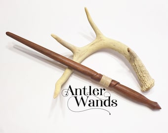 Antler Wands, One of a Kind Wand, Magic Wands, Wood Wand, Magic Wand, , Wiccan Wand, Wizard Wand, Heartwood Wands