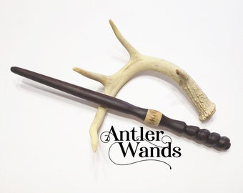 Antler Wands, One of a Kind Wand, Magic Wands, Wood Wand, Magic Wand, , Wiccan Wand, Wizard Wand, Heartwood Wands