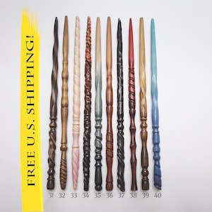 Pick Your Magic Wand, 31-40, One Of A Kind Magic Wands, Custom Wands, Wood Wands, Wizard Wand, Spellcasting, Wiccan Wands, Heartwood Wands