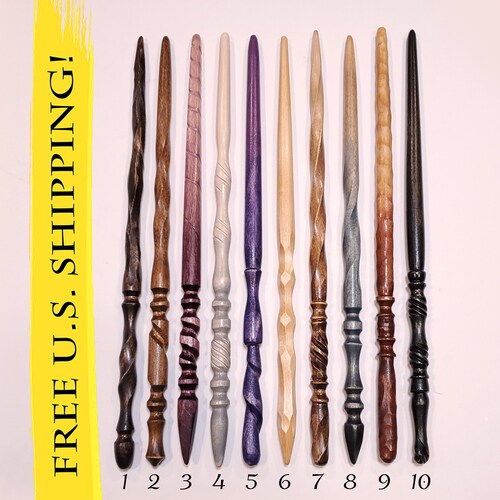 Pick Your Magic Wand OAK Magic Wands AJ Custom Wands Wood Etsy
