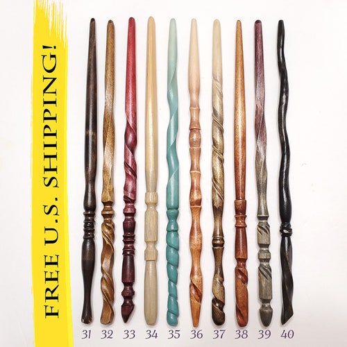 Pick Your Magic Wand OAK Magic Wands AJ Custom Wands Wood Etsy