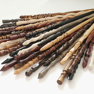 Each is one-of-a-kind, so grab that one that caught your eye before someone else does! We try to post new wands weekly, so if your favorite is sold out, there will be all new designs ready next week!