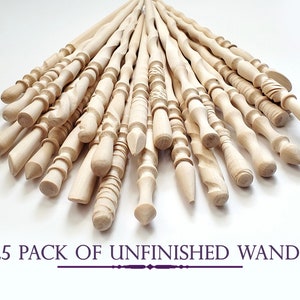 25 Pk. Unfinished Wands, Wedding/Party Packs