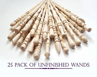 25 Pk. Unfinished Wands, Wedding/Party Packs