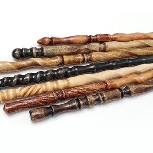 Heartwood Wands Random Wands! Each is one-of-a-kind, and we never make any two exactly alike,  so you are sure to get a completely unique piece that is just as special as you are!