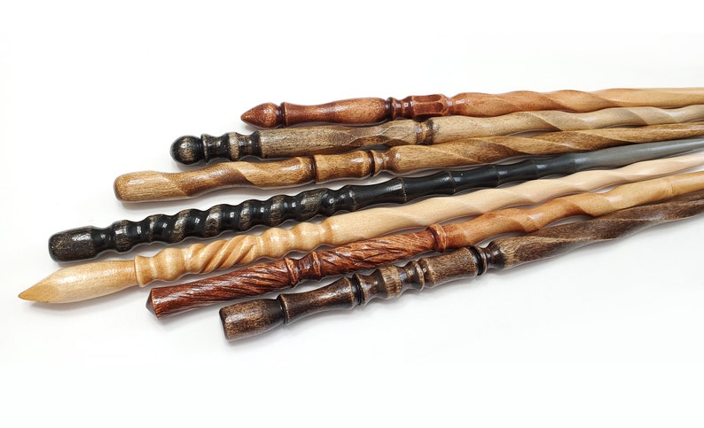 Heartwood Wands Random Wands! Each is one-of-a-kind, and we never make any two exactly alike,  so you are sure to get a completely unique piece that is just as special as you are!