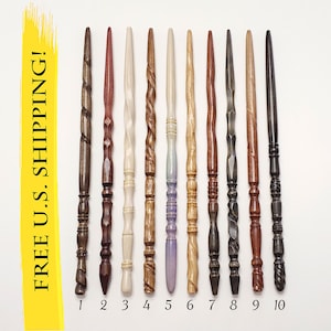 Pick Your Magic Wand, 1-10, One Of A Kind Magic Wands, Custom Wands, Wood Wands, Wizard Wand, Spellcasting, Wiccan Wands, Heartwood Wands