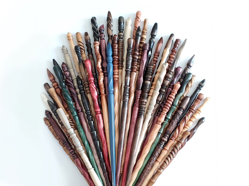 Heartwood Wands Random Wands! Each is one-of-a-kind, and we never make any two exactly alike,  so you are sure to get a completely unique piece that is just as special as you are!