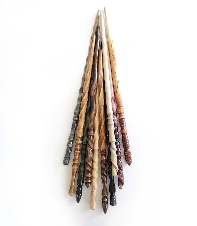 Heartwood Wands Random Wands! Each is one-of-a-kind, and we never make any two exactly alike,  so you are sure to get a completely unique piece that is just as special as you are!