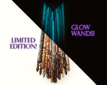 Glow Wands, Limited Edition Magic Wands, Halloween Wood Wand, Magic Wand, Wiccan Wand, Wizard Wand, Heartwood Wands