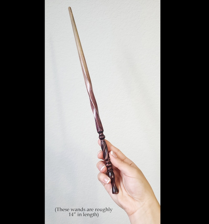 Each is one-of-a-kind, so grab that one that caught your eye before someone else does! We try to post new wands weekly, so if your favorite is sold out, there will be all new designs ready next week!