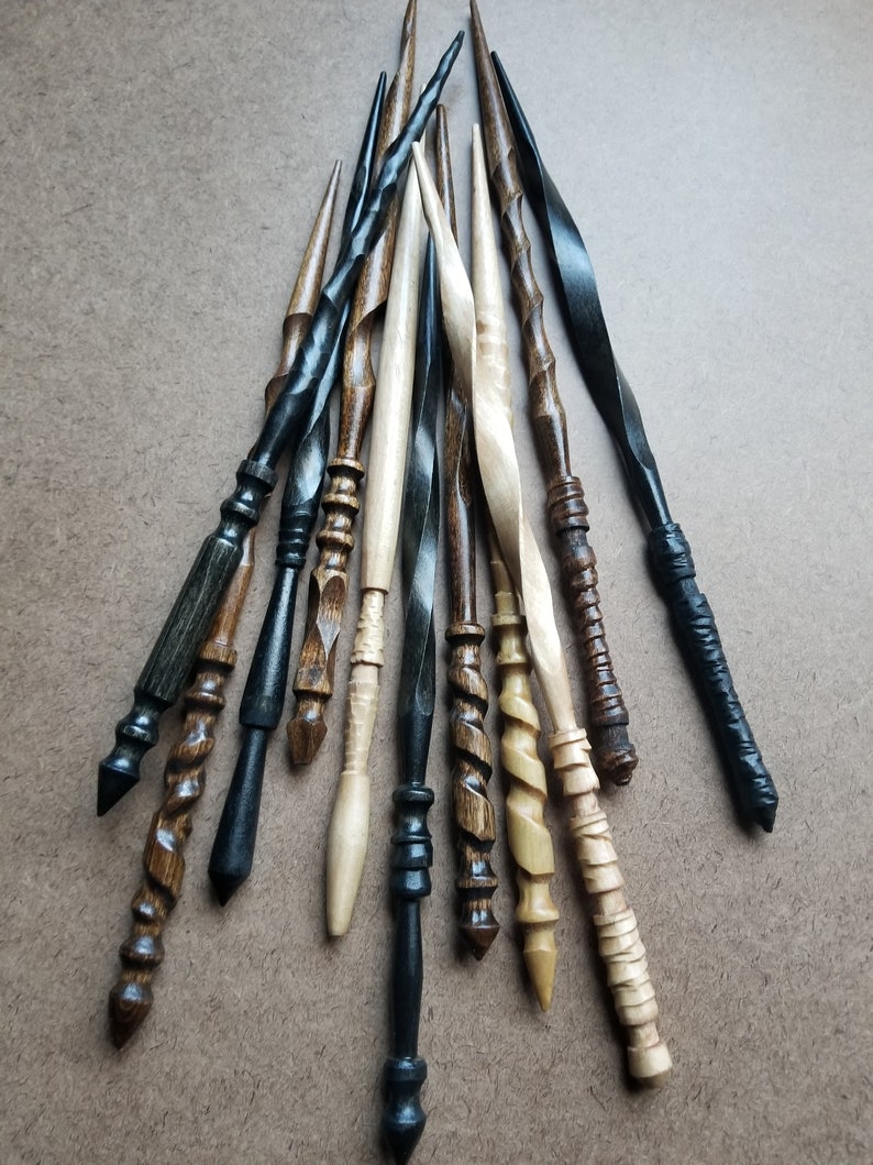 Each is one-of-a-kind, so grab that one that caught your eye before someone else does! We try to post new wands weekly, so if your favorite is sold out, there will be all new designs ready next week!