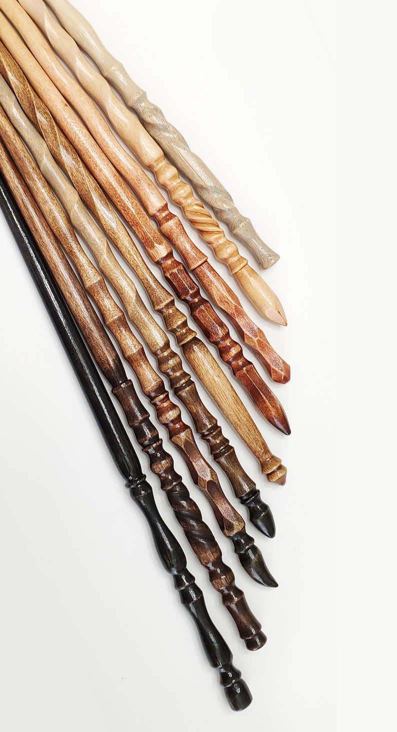 Heartwood Wands Random Wands! Each is one-of-a-kind, and we never make any two exactly alike,  so you are sure to get a completely unique piece that is just as special as you are!