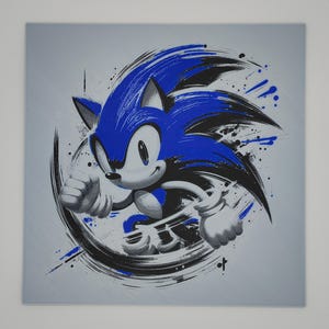 3D Printed Wall Art, Sonic the Hedgehog