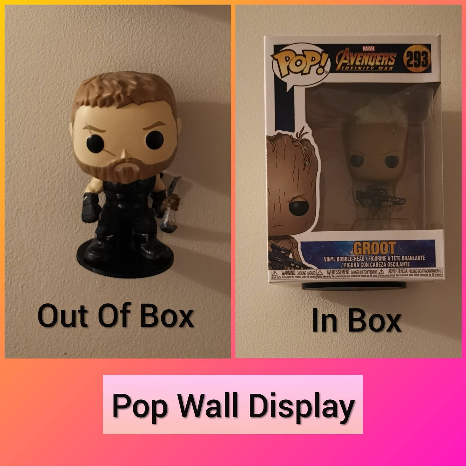 Pop Vinyl Wall Display single shelf Bundles available on my | Etsy