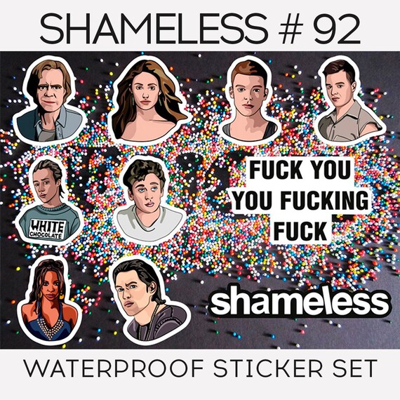 shameless sticker set dave story decals vinyl tumblr etsy