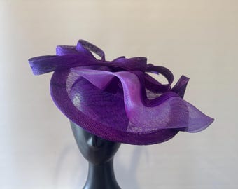 Purple Sinamay Hatinator: Kentucky Derby, Tea Party, Wedding